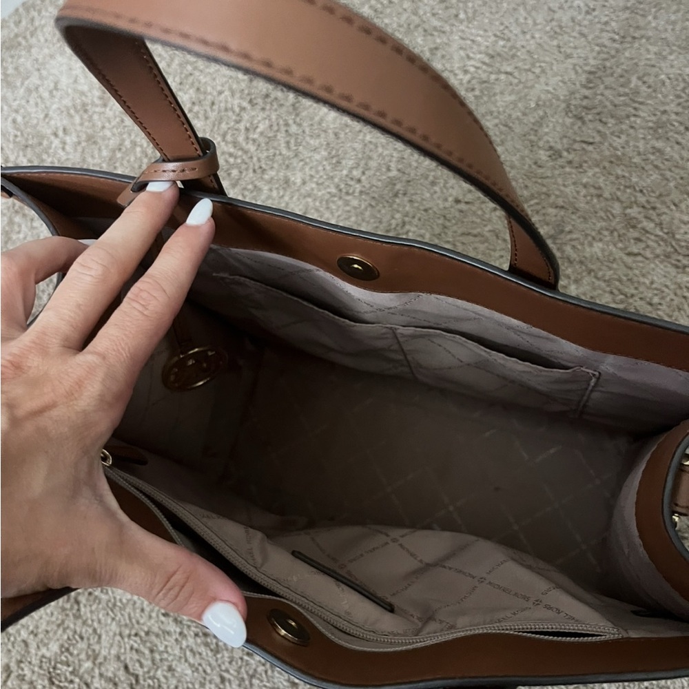 MICHAEL Michael Kors Brown Leather Tote